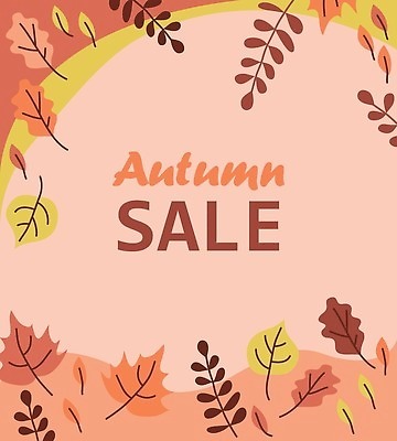 EPS 해외이미지 무료이미지 디자인 백그라운드 단풍 잎 일러스트 프레임 세일 가을 해외202008 해외일러스트 식물 계절 파일형식 벡터 무료콘텐츠