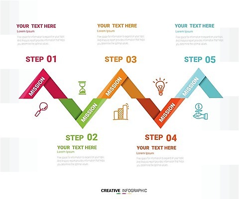 EPS 해외이미지 일러스트 비즈니스 그래프 사람없음 인포그래픽 단계 타임라인 해외202008 해외일러스트 파일형식 벡터