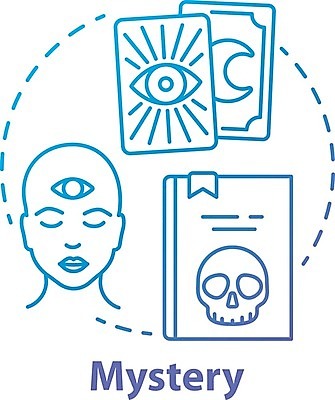 EPS 해외이미지 일러스트 사람모양 사람없음 책 미스터리 신비 해외202008 해외일러스트 모양 컨셉 예측 파일형식 벡터