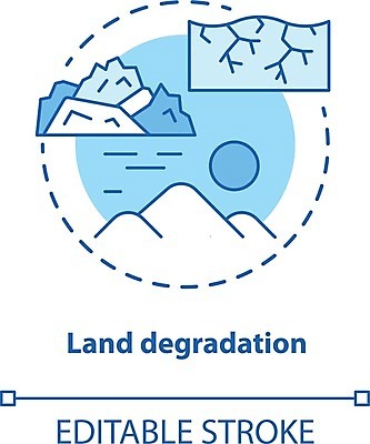 EPS 해외이미지 일러스트 사람없음 흙 황폐 땅 문제 해외202008 해외일러스트 컨셉 파일형식 벡터