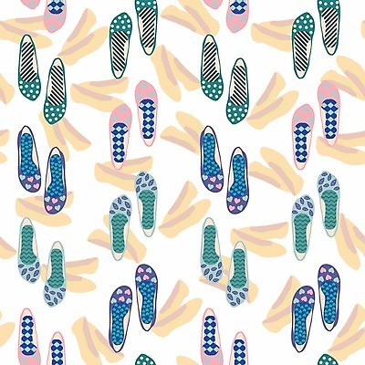 EPS 해외이미지 신발 패턴 일러스트 사람없음 해외202008 해외일러스트 무늬 파일형식 벡터