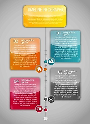 EPS 해외이미지 일러스트 비즈니스 사람없음 사각형 인포그래픽 타임라인 해외202008 해외일러스트 도형 파일형식 벡터