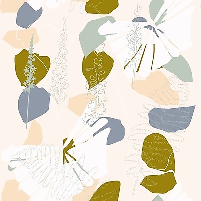 EPS 해외이미지 식물 꽃 실루엣 백그라운드 잎 꽃무늬 패턴 일러스트 자연 벽지 추상 그래픽 정원 봄 직물 우아함 허브 그림 유기농 윤곽 손그림 수국 양치류 현실 해외202008 해외일러스트 웰빙 계절 컨셉 무늬 촬영기법 생태계 파일형식 벡터