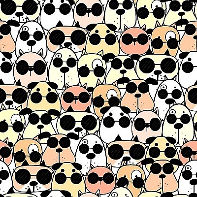 EPS 해외이미지 백그라운드 일러스트 사람없음 개 강아지 카툰스타일 해외202008 해외일러스트 포유류 반려동물 파일형식 벡터