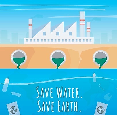 EPS 해외이미지 산업 바다 일러스트 공장 사람없음 환경오염 쓰레기 폐기물 일회용 플라스틱 수질오염 폐수 해양오염 해외202008 해외일러스트 컨셉 공업 재질 파일형식 벡터