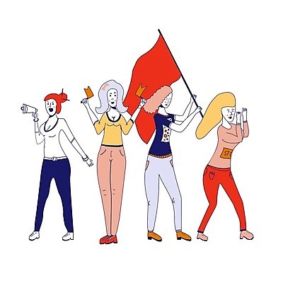 EPS 해외이미지 모양 캐릭터 배너 여자 행복 포스터 이동 일러스트 함께함 사람 힘 우정 방 잡기 그룹 플랫 군중 만화 심볼 사인 덩어리 혁명 운동가 정치 항의 해외202008 해외일러스트 일러캐릭터 감정 컨셉 모션 친구 파일형식 벡터