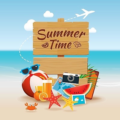 EPS 해외이미지 일러스트 불가사리 수박 타이포그라피 해변 사람없음 선글라스 카메라 여행가방 주스 팻말 꽃게 비치볼 열대잎 해외202008 해외일러스트 문자 안경 음료 바다 잎 가방 과일 공 극피동물 프레임 바캉스용품 전자제품 게 파일형식 벡터