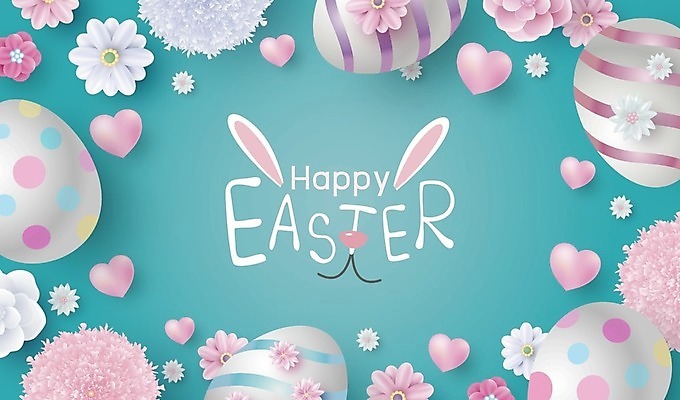 EPS 해외이미지 일러스트 부활절 타이포그라피 사람없음 하트 토끼 부활절계란 청록색 해외202008 해외일러스트 모양 문자 기념일 컬러 포유류 반려동물 계란 파일형식 벡터