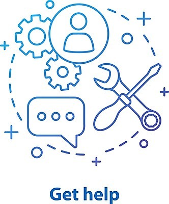 EPS 해외이미지 일러스트 사람없음 도움 서비스 톱니바퀴 해결 설정 지원 해외202008 해외일러스트 컨셉 파일형식 벡터