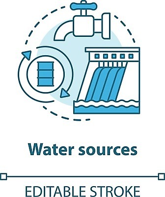 EPS 해외이미지 일러스트 사람없음 물 저수지 자원 공급 해외202008 해외일러스트 자연요소 파일형식 벡터