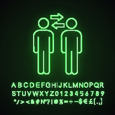 EPS 해외이미지 일러스트 관계 사람모양 함께함 사람없음 동료 네온 해외202008 해외일러스트 모양 컨셉 파일형식 벡터