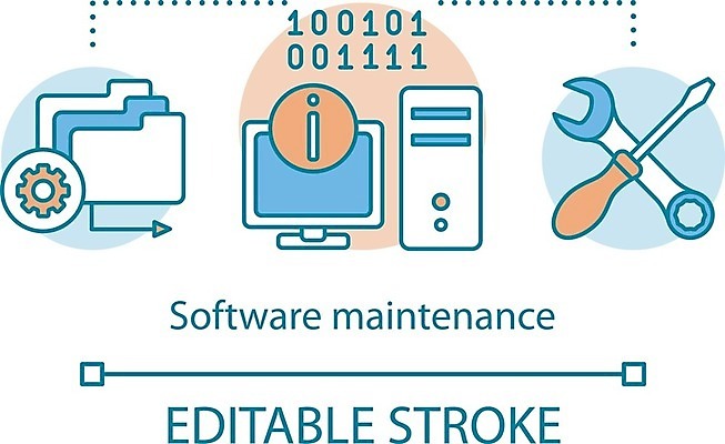 EPS 해외이미지 일러스트 사람없음 컴퓨터 자료 공구 수리 서비스 소프트웨어 해외202008 해외일러스트 전자제품 도구 파일형식 벡터