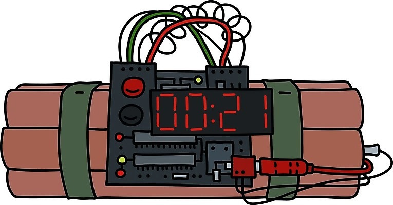 EPS 해외이미지 일러스트 빨간색 초록색 숫자 디지털 범죄 경찰 폭발 폭발물 폭탄 만화 보따리 공포 철사 살인범 요금 해외202008 해외일러스트 직업 문자 무기 컬러 파일형식 벡터