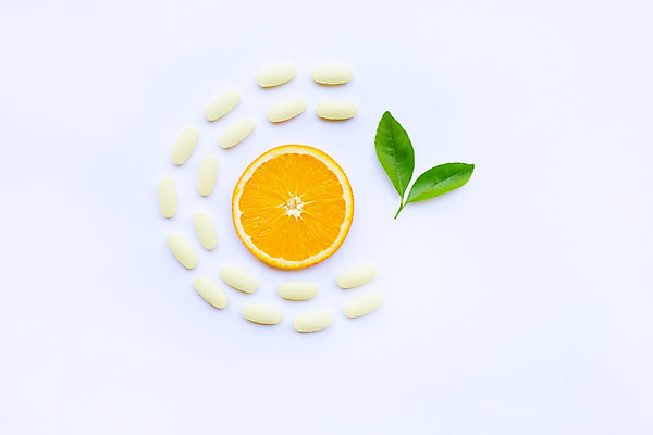 포토 JPG 해외이미지 조각 잎 오렌지 사람없음 알약 신선 플랫 달콤 비타민C 해외202008 해외포토 식물 과일 약 맛 비타민 파일형식