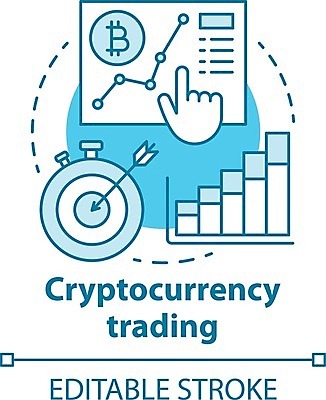 EPS 해외이미지 일러스트 비즈니스 그래프 사람없음 거래 가상화폐 해외202008 해외일러스트 돈 파일형식 벡터