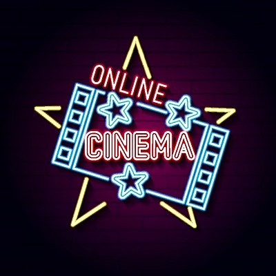 EPS 해외이미지 디자인 별 일러스트 사람없음 극장 네온 해외202008 해외일러스트 자연요소 파일형식 벡터