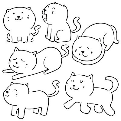 EPS 해외이미지 동물 캐릭터 디자인 행복 선 라인일러스트 일러스트 아이디어 미소 앉기 그래픽 장식 반려동물 세트 고양이 우정 그리기 낙서 만화 스케치 수집 그림 꼬리 클립 심플 손그림 타격 해외202008 해외일러스트 일러캐릭터 감정 컨셉 포유류 모션 표정 미술 친구 파일형식 벡터