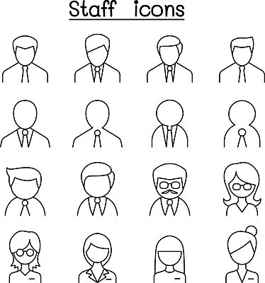 EPS 해외이미지 클립아트 모양 직업 디자인 여자 남자 실루엣 얼굴 선 컨셉 일러스트 비즈니스 추상 사람 그래픽 세트 픽토그램 사무실 교사 흰색 만화 수집 종업원 심볼 직원 오브젝트 경영자 윤곽 위치 안내원 비서 성별 책임자 고립 얇은 스타일 사용자 미니멀 해외202008 해외일러스트 컬러 무늬 촬영기법 신체부위 리더 파일형식 벡터