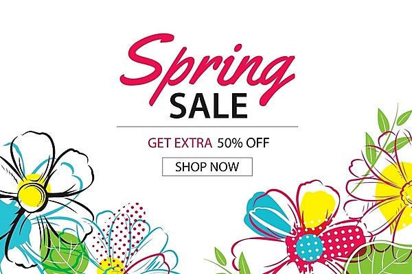 EPS 해외이미지 계절 꽃 백그라운드 꽃무늬 일러스트 사람없음 세일 봄 해외202008 해외일러스트 식물 무늬 파일형식 벡터