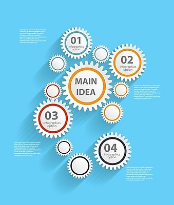 EPS 해외이미지 일러스트 비즈니스 그래프 사람없음 인포그래픽 톱니바퀴 해외202008 해외일러스트 파일형식 벡터