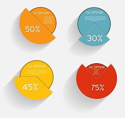 EPS 해외이미지 일러스트 비즈니스 그래프 사람없음 인포그래픽 원그래프 해외202008 해외일러스트 파일형식 벡터