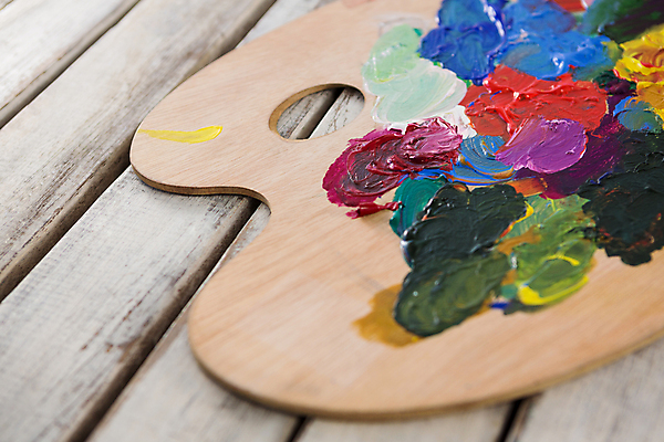 포토 JPG 해외이미지 수채화 사람없음 목재 물감 미술도구 팔레트 해외202008 해외포토 나무 재료 오브젝트 파일형식