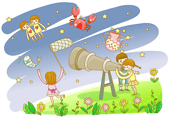 EPS 식물 학생 여자 어린이교육 교육 남자 꽃 별 어린이 꽃밭 일러스트 상상 밤하늘 하늘 어류 사람 소녀 소년 여러명 야외 우주 별자리 꽃게 체험학습 쌍둥이 물병 우주과학 천체망원경 채집망 천체관측 어린이만 국내일러스트 자연요소 과학 다수 가족 수중동물 망원경 게 체험 야간 물통 관측 파일형식 벡터