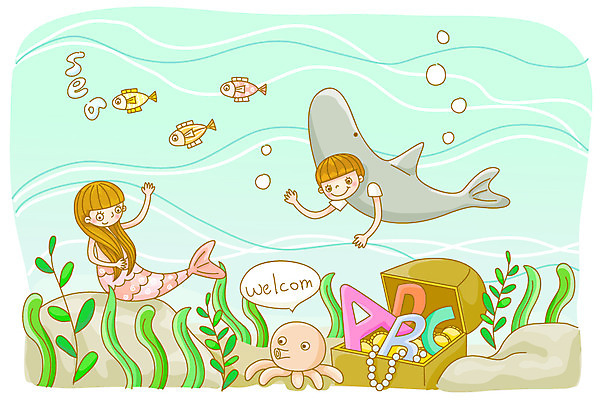 EPS 문자 학생 알파벳 영어 여자 어린이교육 교육 남자 어린이 바다 일러스트 교과목 상상 어류 영어교육 사람 소녀 소년 두명 상자 바닷속 해저 수중 인사 체험학습 해조류 공기방울 손인사 문어 상어 환영 보물상자 보물 인어공주 인어 해저탐험 어린이만 국내일러스트 동화 연체동물 수중동물 탐험 예절 체험 해양식물 공주님 파일형식 벡터