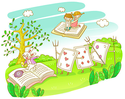 EPS 나무 식물 동물 구름 캐릭터 한마리 학생 여자 어린이교육 교육 남자 어린이 일러스트 상상 동화 교육캐릭터 이야기 사람 소녀 소년 초원 야외 두명 책 독서 놀이용품 게임 비행 토끼 시간 체험학습 숲 동화책 회중시계 병정 삼지창 상상력 이상한나라의앨리스 어린이만 국내일러스트 일러캐릭터 자연요소 1 창 시계 포유류 놀이 반려동물 체험 오브젝트 파일형식 벡터