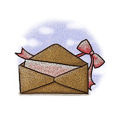 PSD 구름 아이콘 리본 페인터 편지봉투 사람없음 장식 쇼핑 편지 편지지 오브젝트 초크 상품권 2D아이콘 자연요소 페인팅 봉투 파일형식