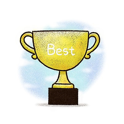 PSD 구름 아이콘 페인터 사람없음 우승 트로피 오브젝트 초크 2D아이콘 자연요소 페인팅 최고 상_우승 파일형식