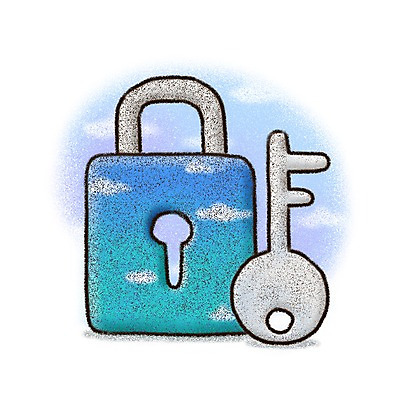 PSD 구름 아이콘 인터넷 비즈니스 페인터 열쇠 자물쇠 사람없음 오브젝트 초크 보안 2D아이콘 자연요소 페인팅 안전 파일형식