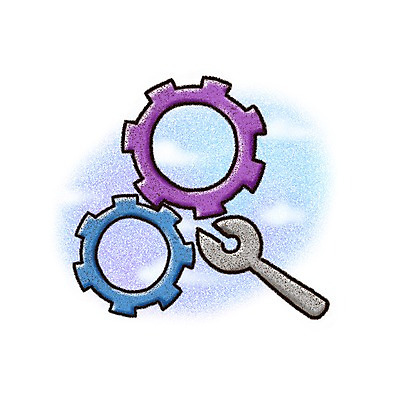 PSD 구름 아이콘 비즈니스 페인터 사람없음 공구 스패너 부속품 톱니바퀴 초크 2D아이콘 자연요소 페인팅 도구 오브젝트 파일형식