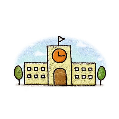 PSD 나무 구름 아이콘 시설물 교육 현대건축 건축 학교 페인터 사람없음 깃발 벽시계 초크 2D아이콘 자연요소 식물 건축물 시계 페인팅 파일형식