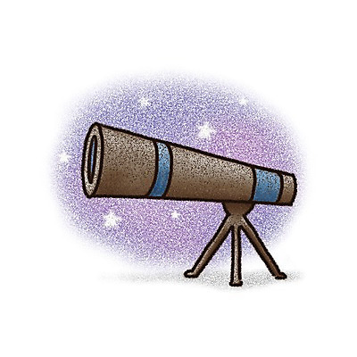 PSD 아이콘 교육 별 과학 페인터 실험기구 사람없음 망원경 초크 천체망원경 2D아이콘 자연요소 페인팅 파일형식