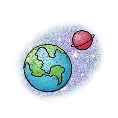 PSD 아이콘 교육 별 지구 페인터 사람없음 우주 행성 초크 2D아이콘 자연요소 페인팅 파일형식