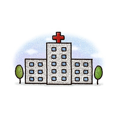 PSD 나무 구름 아이콘 시설물 현대건축 건축 의학 페인터 병원 사람없음 치료 초크 2D아이콘 자연요소 식물 건축물 페인팅 파일형식