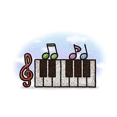 PSD 구름 아이콘 악기 음악 음표 페인터 사람없음 건반 건반악기 높은음자리표 초크 2D아이콘 자연요소 기호 페인팅 문화예술 파일형식