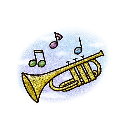 PSD 구름 아이콘 악기 음악 음표 페인터 관악기 사람없음 초크 트럼펫 2D아이콘 자연요소 기호 페인팅 문화예술 금관악기 파일형식