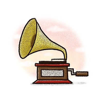 PSD 구름 아이콘 음악 페인터 사람없음 초크 축음기 2D아이콘 자연요소 음향기기 페인팅 문화예술 골동품 파일형식