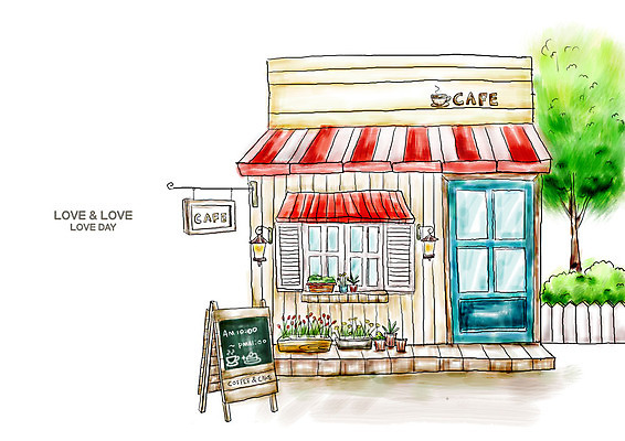 PSD 나무 식물 시설물 현대건축 건축 화분 백그라운드 일러스트 창문 전등 조명 간판 알림판 사람없음 야외 건물 울타리 인테리어 문 카페 안식처 상업시설 국내일러스트 건축물 디자인 휴식 담장 상점 시설 상업 파일형식