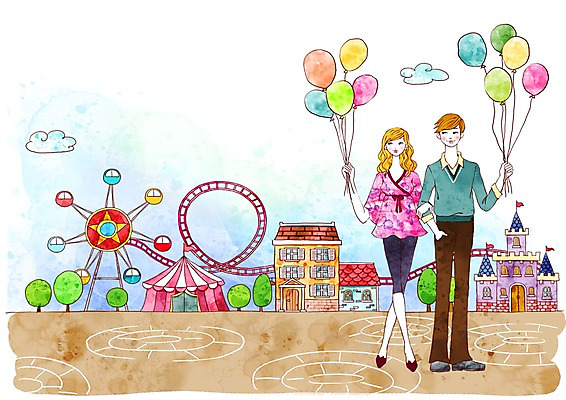 주간 전신 PSD 나무 구름 커플 공원 공공시설 여자 남자 길 데이트 일러스트 사랑 서기 사람 야외 두명 건물 기찻길 놀이공원 기차 성 놀이기구 서커스 천막 대관람차 풍선 롤러코스터 상업시설 국내일러스트 자연요소 식물 건축물 감정 육상교통 관계 모션 대중교통 테마파크 시설 상업 파일형식