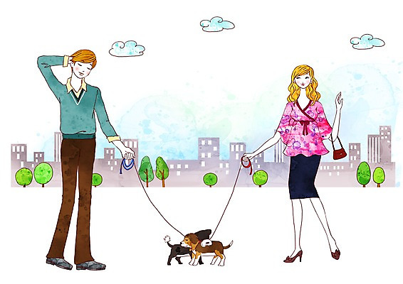 주간 전신 PSD 나무 동물 구름 커플 여자 남자 반려견 길 줄 데이트 일러스트 사랑 서기 사람 풍경 빌딩 야외 두명 건물 산책 도시 개 강아지 공터 국내일러스트 자연요소 식물 건축물 감정 포유류 관계 모션 휴식 반려동물 파일형식