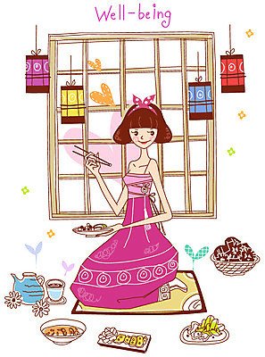 EPS 전신 문자 우먼라이프 라이프스타일 그릇 접시 웰빙 알파벳 영어 여자 음식 일러스트 젓가락 창문 발 주전자 전등 조명 실내 방석 한명 들기 사람 앉기 20대 성인 식사 전통음식 예절 머리띠 커튼 단발머리 차 찻잔 전통의상 한복 웰빙라이프 식사예절 여자만 여자한명만 성인여자만 청년만 청년여자만 성인한명만 청년여자한명만 성인여자한명만 성인만 소식_알림 국내일러스트 1 한국전통 전통 헤어스타일 식기 음료 컨셉 장신구 모션 주방용품 잔 수저 청년 내부 생활 신체부위 파일형식 벡터