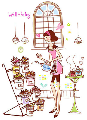 EPS 전신 식물 우먼라이프 라이프스타일 웰빙 여자 화분 화초 커피 일러스트 창문 탁자 주전자 전등 조명 실내 한명 서기 들기 사람 20대 성인 물뿌리개 머리띠 단발머리 차 커피잔 찻주전자 즐거움 물주기 원예 웰빙라이프 화분진열대 여자만 여자한명만 성인여자만 청년만 청년여자만 성인한명만 청년여자한명만 성인여자한명만 성인만 국내일러스트 1 헤어스타일 감정 음료 가구 장신구 모션 주방용품 잔 청년 취미 내부 생활 진열장 파일형식 벡터