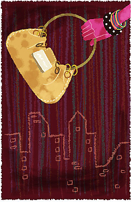 EPS 손 잡화 패션 백그라운드 가방 일러스트 장신구 팔찌 풍경 사람없음 신체부위 세로 쇼핑 핸드백 도시 오브젝트 토트백 쇼핑소품 국내일러스트 사람 파일형식 벡터