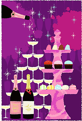 EPS 잡화 패션 음식 컬러 백그라운드 일러스트 장신구 디저트 잔 주류 사람없음 세로 반짝임 쇼핑 과자 케이크 보라색 샴페인 오브젝트 머핀 샴페인타워 쇼핑소품 국내일러스트 식기 음료 빵 모션 파일형식 벡터