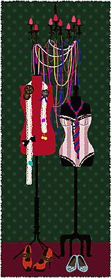 EPS 잡화 옷 패션 리본 구두 백그라운드 일러스트 장신구 넥타이 조명 실내 사람없음 세로 쇼핑 하이힐 속옷 마네킹 오브젝트 샹들리에 단화 쇼핑소품 코르셋 토르소 국내일러스트 신발 내부 여성화 조각작품 파일형식 벡터