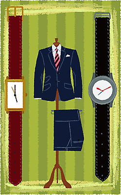 EPS 잡화 패션 시계 백그라운드 일러스트 장신구 정장 사람없음 세로 쇼핑 옷걸이 남성복 손목시계 오브젝트 남성용 쇼핑소품 국내일러스트 옷 파일형식 벡터