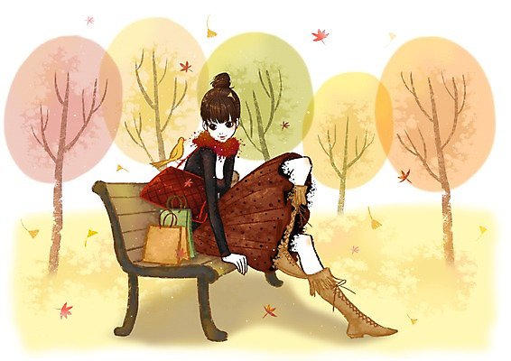 주간 전신 PSD 나무 식물 우먼라이프 계절 공원 공공시설 여자 패션 단풍 낙엽 벤치 의자 가방 일러스트 조류 부츠 한명 사람 앉기 20대 성인 야외 쇼핑 쇼핑백 핸드백 가을 은행잎 여자만 여자한명만 성인여자만 청년만 청년여자만 성인한명만 청년여자한명만 성인여자한명만 성인만 국내일러스트 자연요소 동물 1 라이프스타일 잡화 가구 신발 잎 모션 청년 시설 파일형식